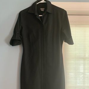 Black Ann Taylor button dress